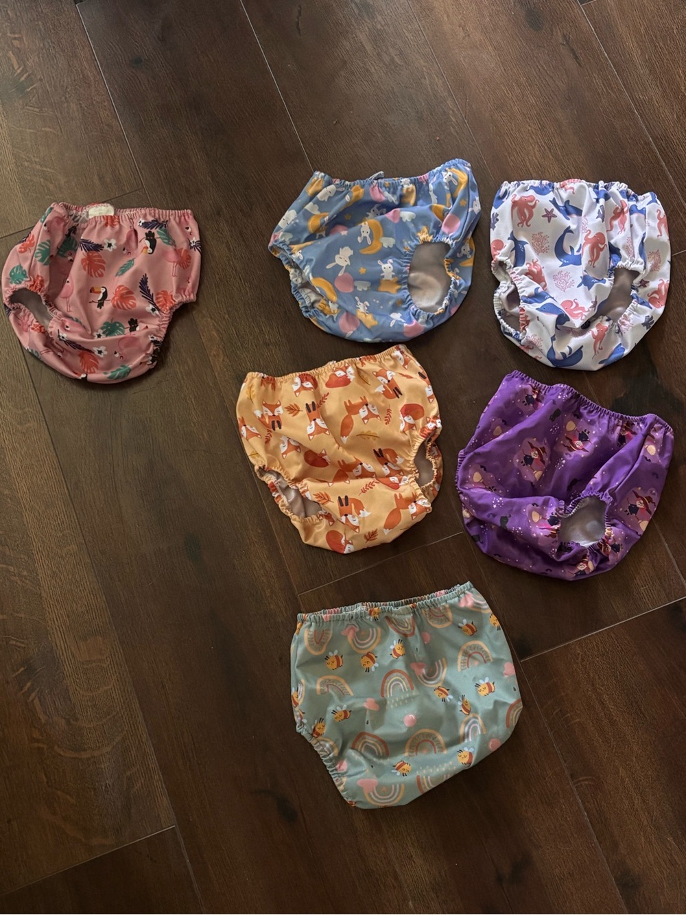 4T  Water resistant Diaper/Pull-up Underwear Covers - Multicolor Print Pack